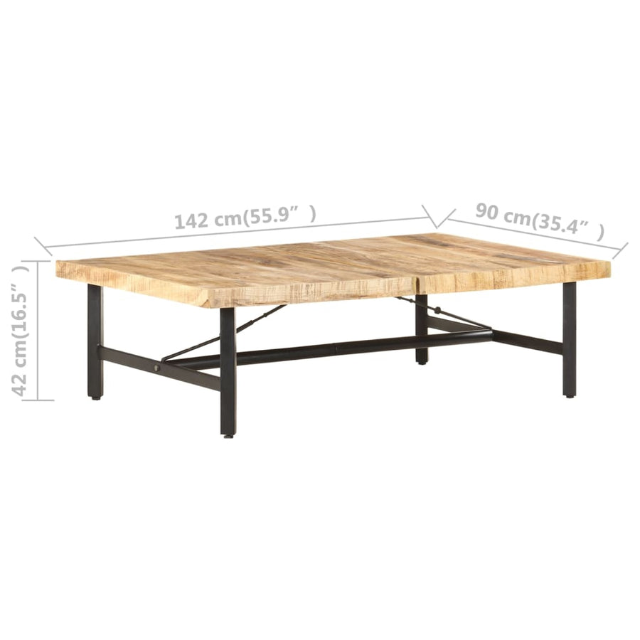 Salontafel 42X90X42 Cm massief mangohout