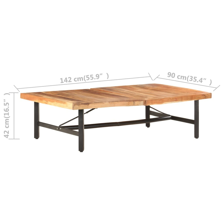 Salontafel 42X90X42 Cm Massief acaciahout