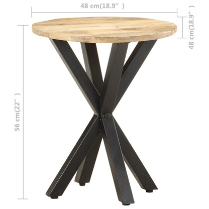 Bijzettafel 48X48X56 Cm Massief Mangohout 1