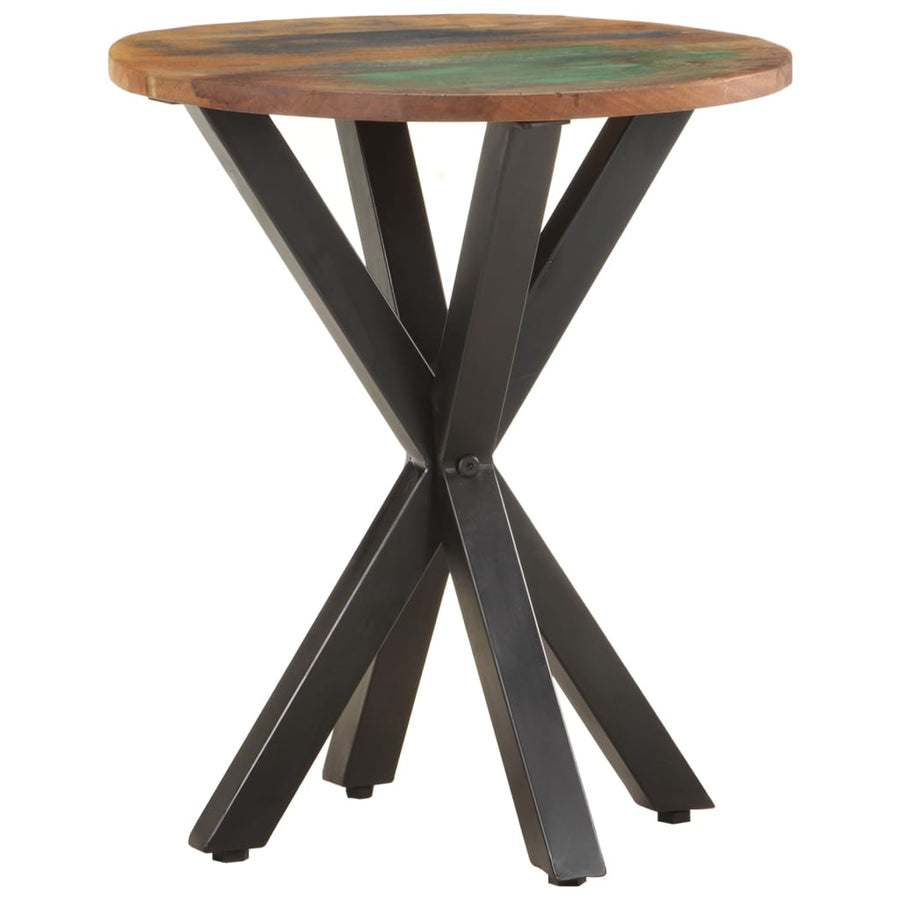 Bijzettafel 48X48X56 Cm massief gerecycled hout