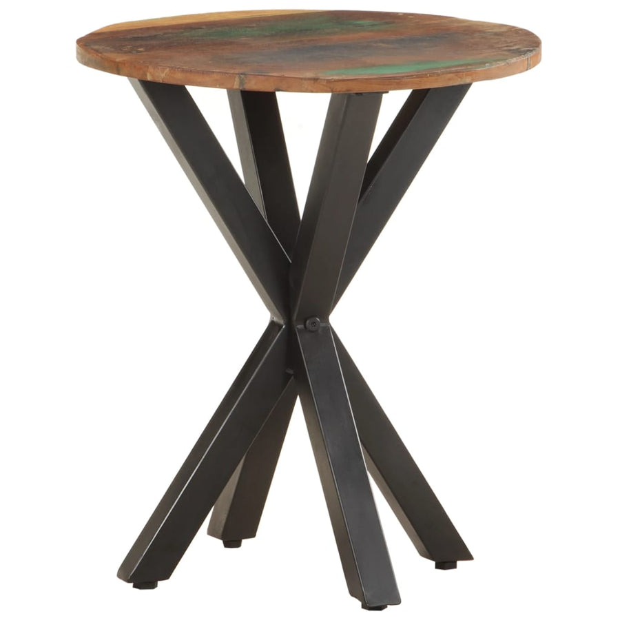 Bijzettafel 48X48X56 Cm massief gerecycled hout