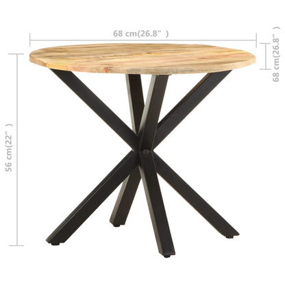 Bijzettafel 68X68X56 Cm massief mangohout