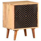 Nachtkastje 40x30x50 cm massief acaciahout