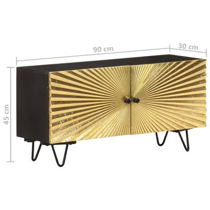 Tv-meubel 90x30x45 cm massief mangohout