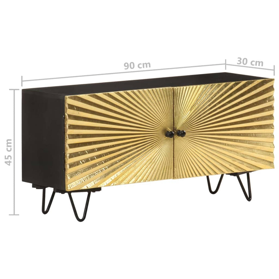 Tv-meubel 90x30x45 cm massief mangohout