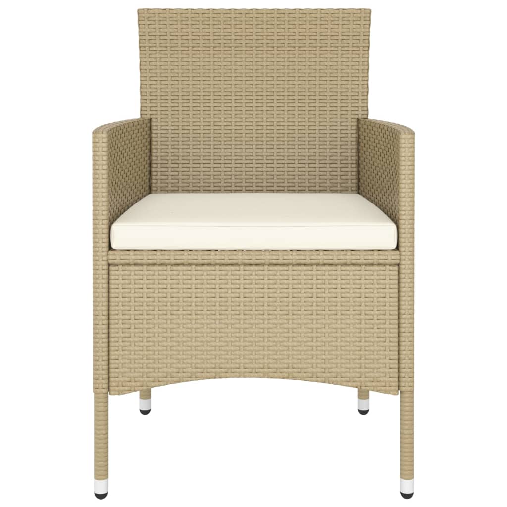 -Delige Loungeset Poly Rattan 5 Beige