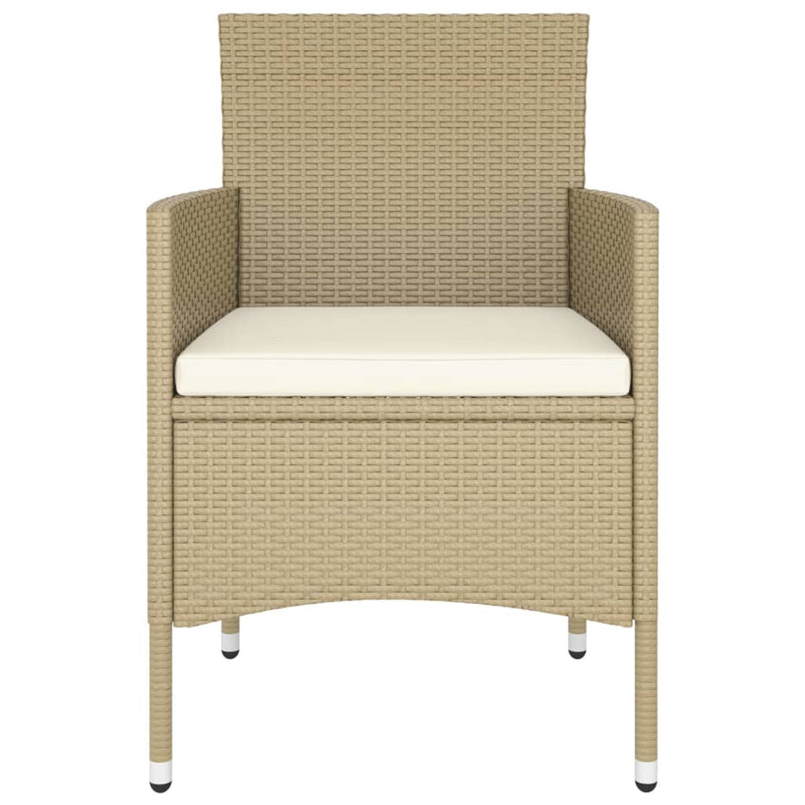 -Delige Loungeset Poly Rattan 5 Beige