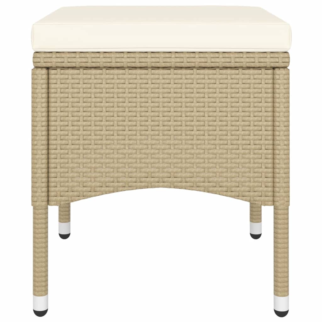 -Delige Loungeset Poly Rattan 5 Beige