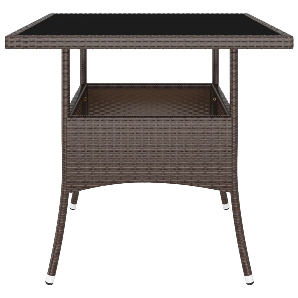 Loungeset poly rattan 5 Bruin