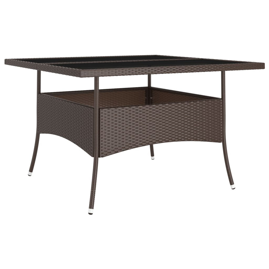 -Delige Tuinset Poly Rattan 9 Bruin