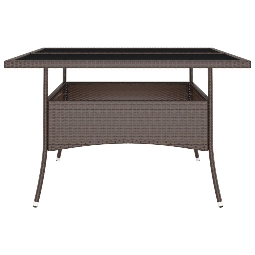 -Delige Tuinset Poly Rattan 9 Bruin