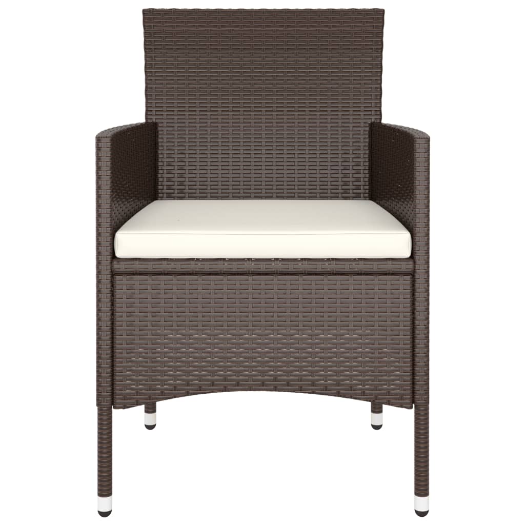 -Delige Tuinset Poly Rattan 9 Bruin