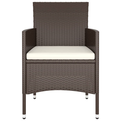 -Delige Tuinset Poly Rattan 9 Bruin