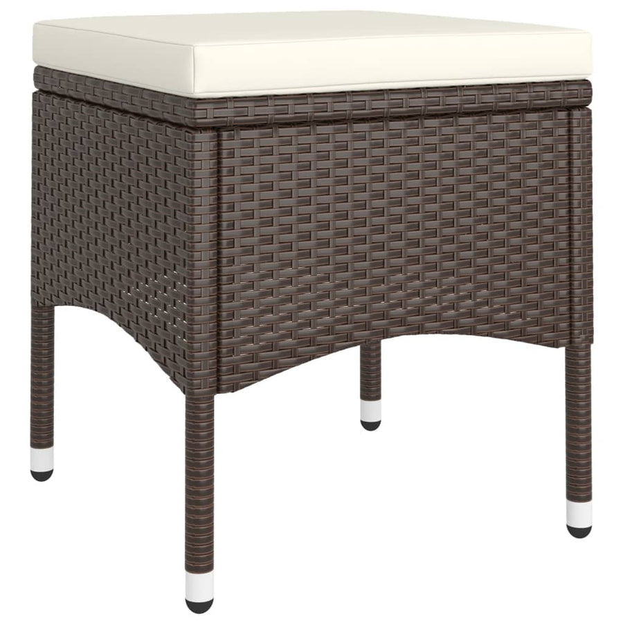 -Delige Tuinset Poly Rattan 9 Bruin