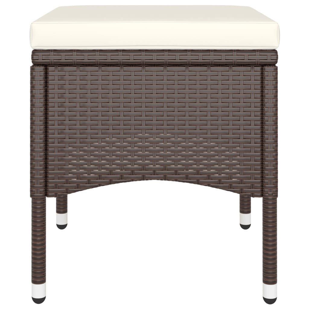 -Delige Tuinset Poly Rattan 9 Bruin