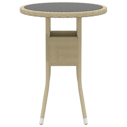 3-Delige Tuinset Poly Rattan Beige