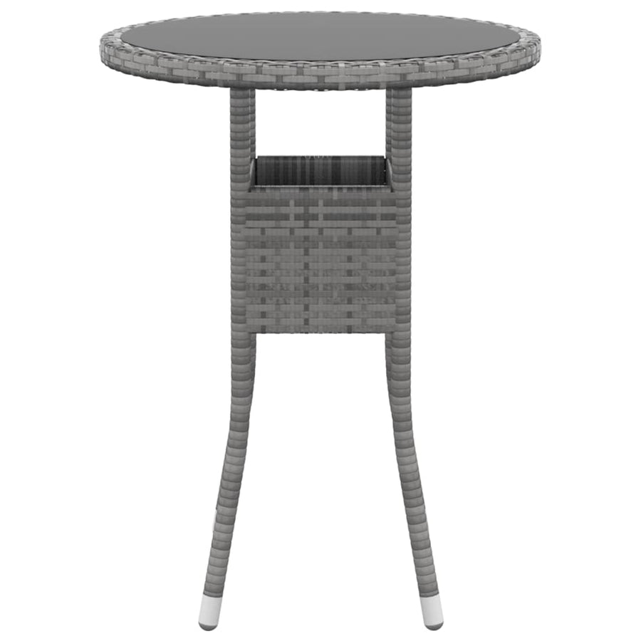 5-Delige Loungeset Poly Rattan Grijs