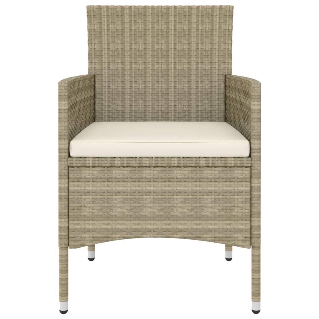 5-delige Loungeset poly rattan Beige