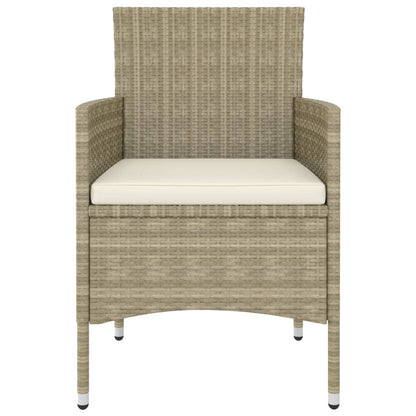 5-delige Loungeset poly rattan Beige