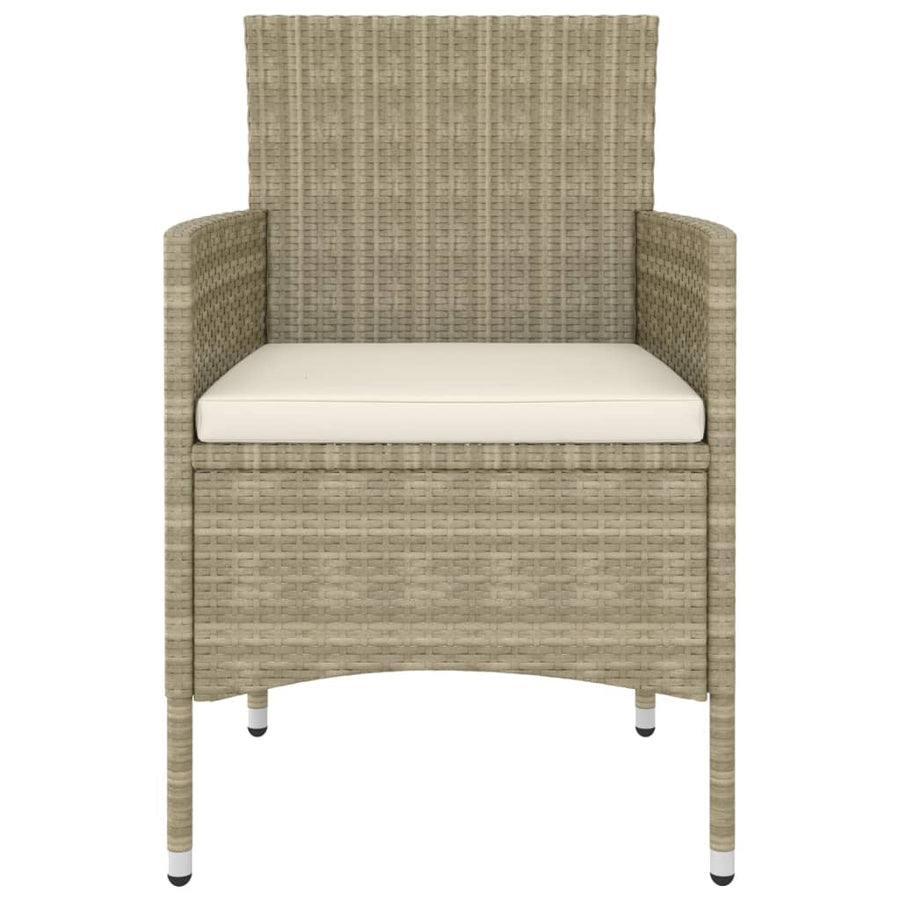 5-delige Loungeset poly rattan Beige