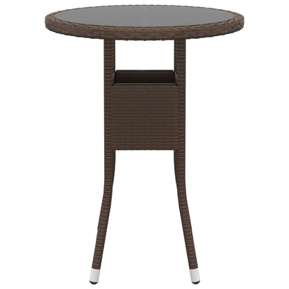 5-delige Loungeset poly rattan Bruin