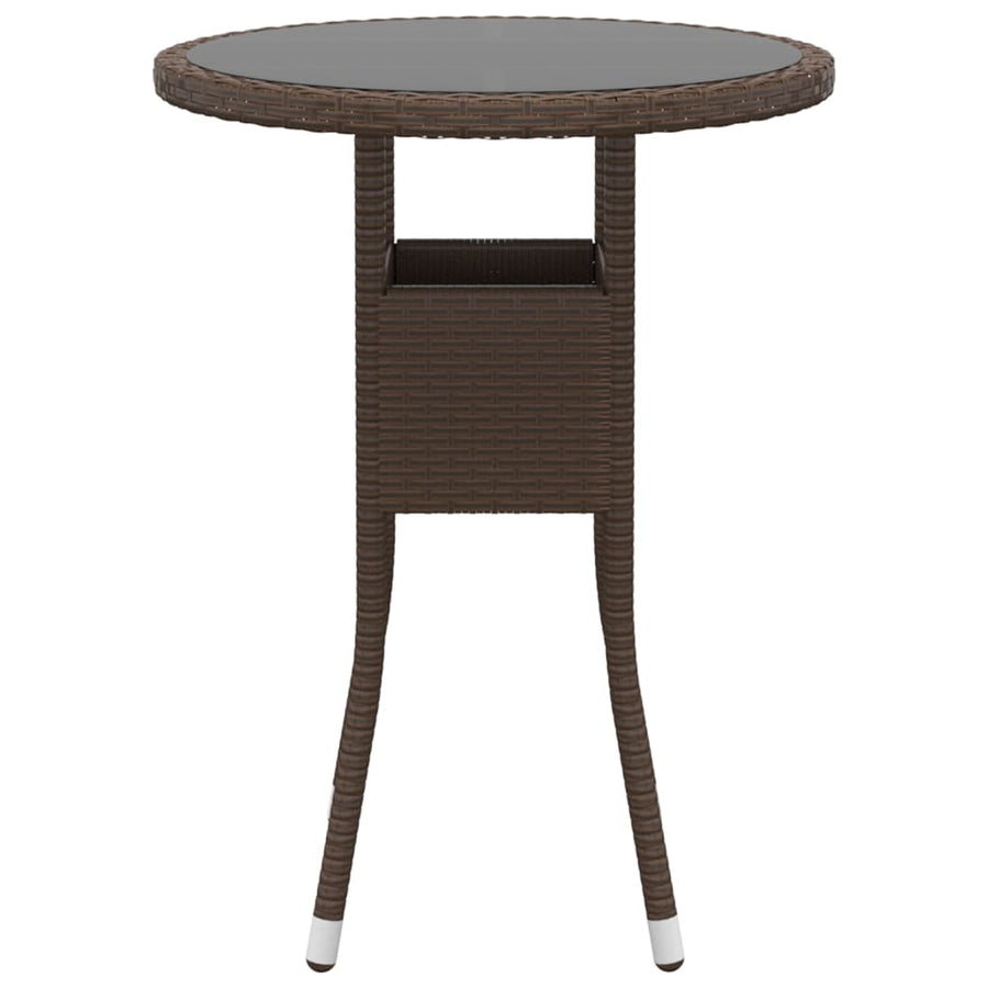 5-delige Loungeset poly rattan Bruin