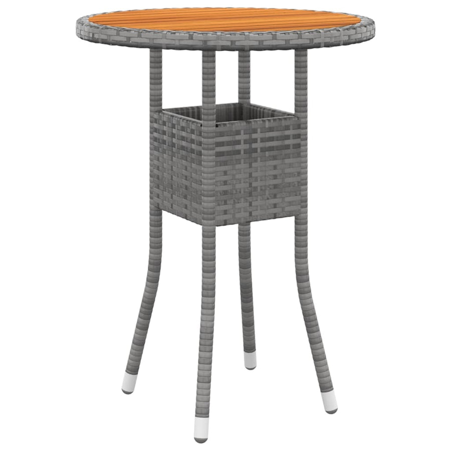 5-delige Loungeset poly rattan Grijs