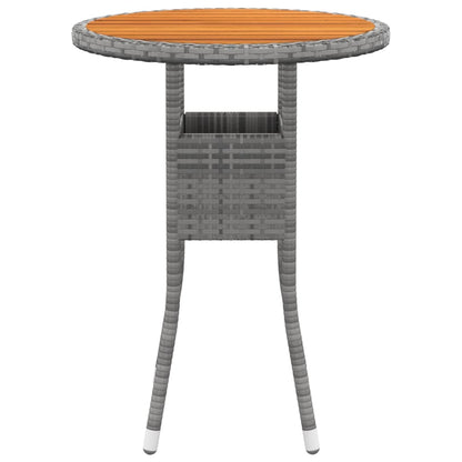 5-delige Loungeset poly rattan Grijs