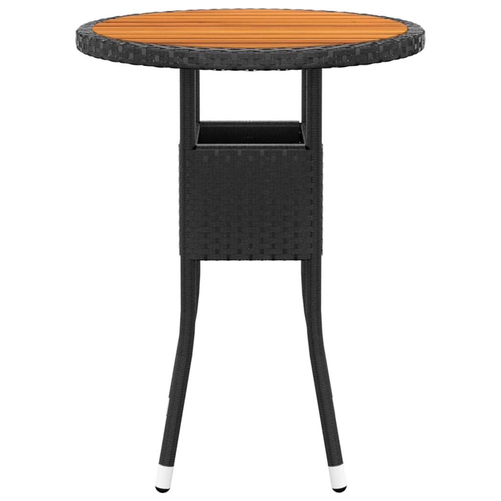 5-Delige Loungeset Poly Rattan Zwart