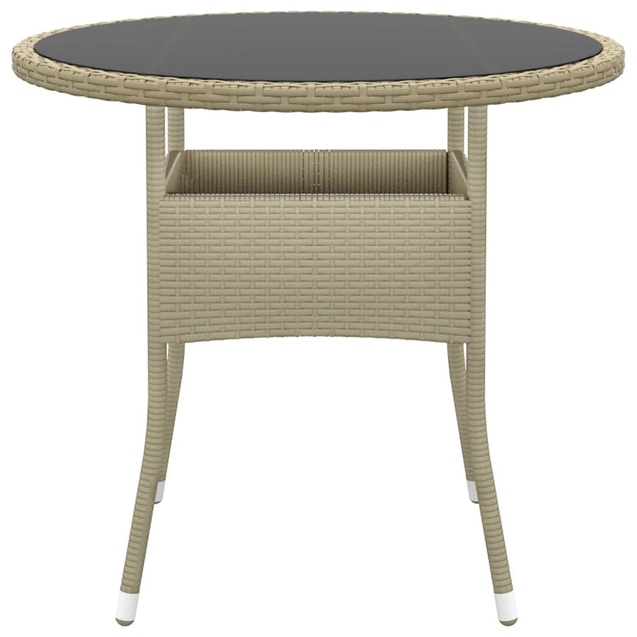 3-Delige Tuinset Poly Rattan Beige