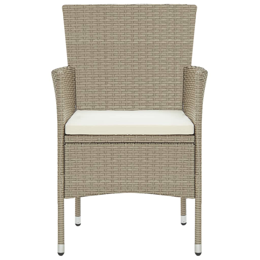 5-Delige Tuinset Poly Rattan Beige
