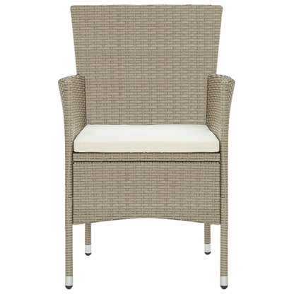 5-Delige Tuinset Poly Rattan Beige