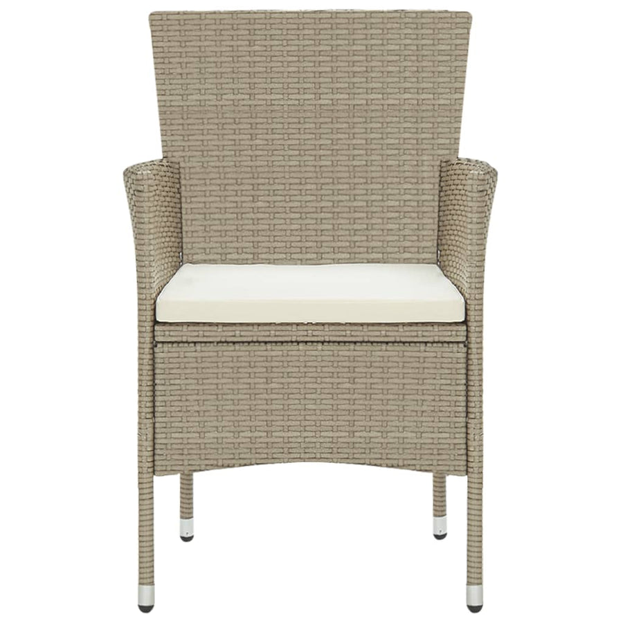 5-Delige Tuinset Poly Rattan Beige