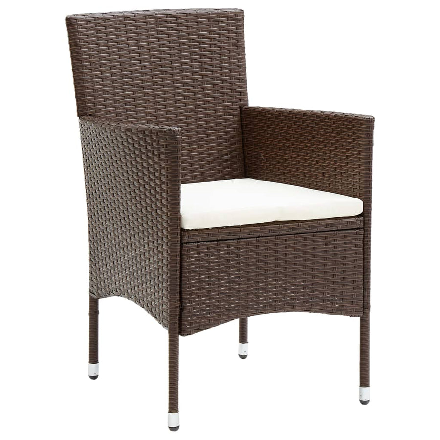 5-Delige Tuinset Poly Rattan Bruin