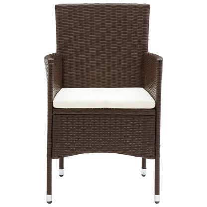 5-Delige Tuinset Poly Rattan Bruin