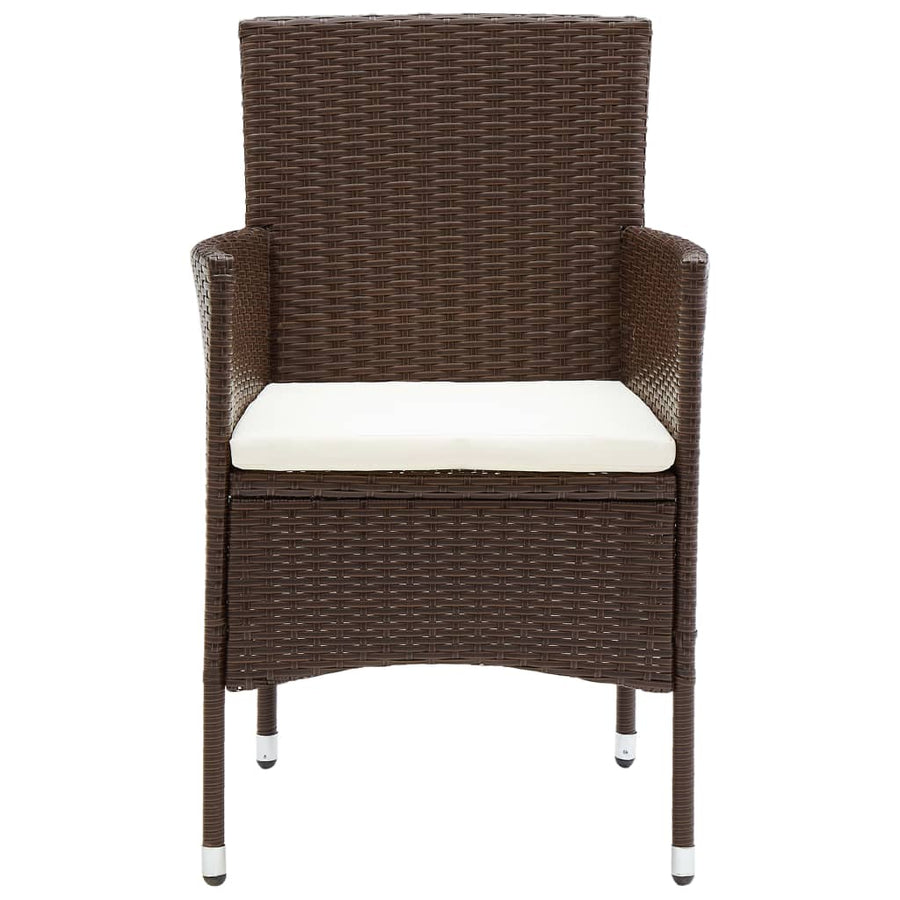 5-Delige Tuinset Poly Rattan Bruin