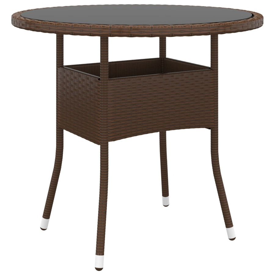 5-Delige Tuinset Poly Rattan Bruin