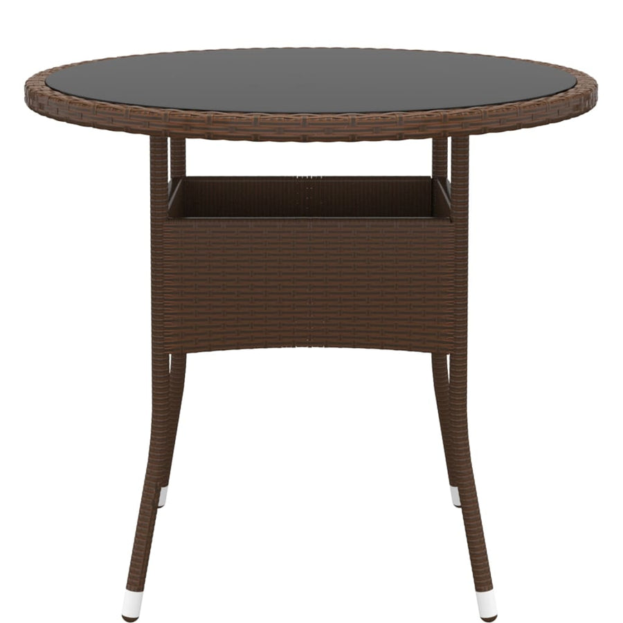 5-Delige Tuinset Poly Rattan Bruin