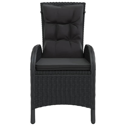 -Delige Tuinset Poly Rattan 3 Ø 60 cm table Zwart en bruin