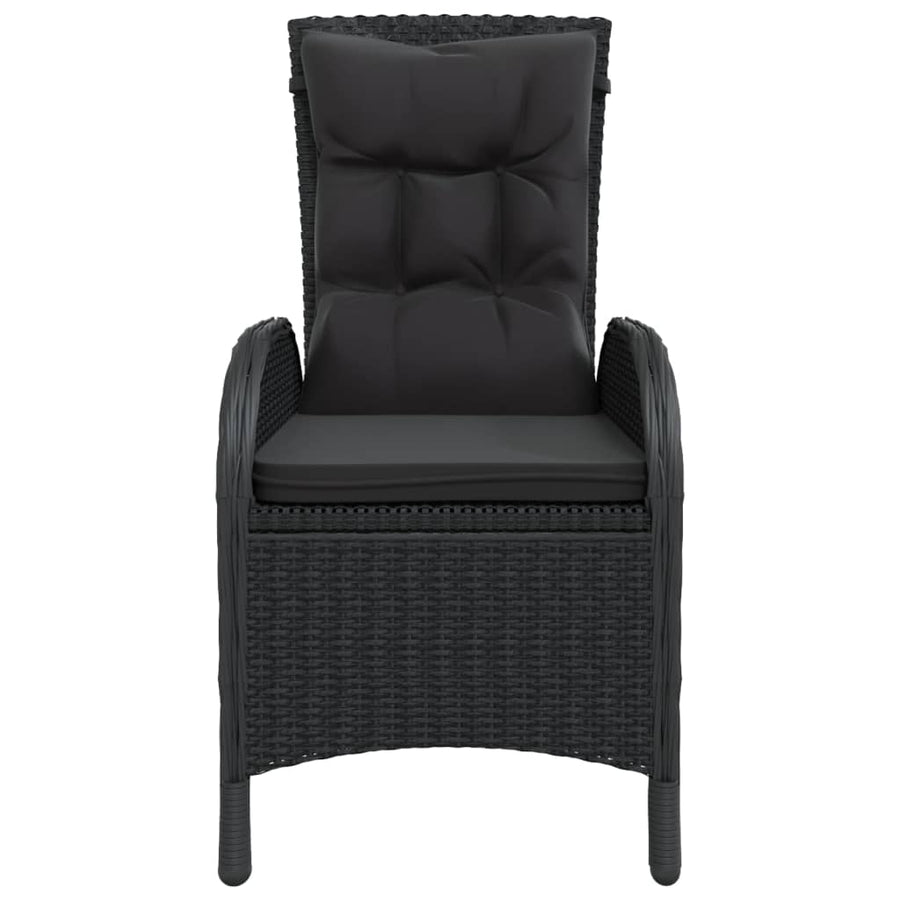 -Delige Tuinset Poly Rattan 3 Ø 60 cm table Zwart en bruin