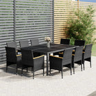 -Delige Tuinset Poly Rattan 200 cm tafellengte Grijs