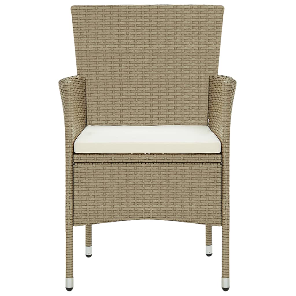 -Delige Tuinset Poly Rattan 250 cm tafellengte Beige