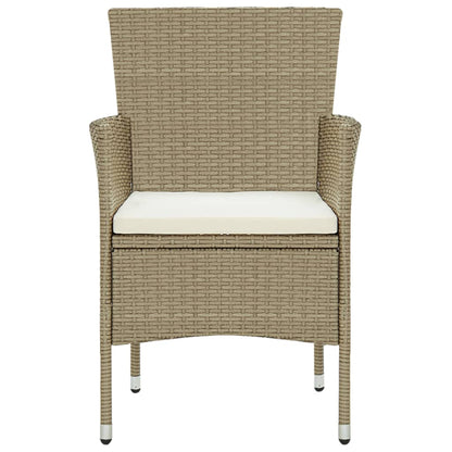 -Delige Tuinset Poly Rattan 250 cm tafellengte Beige