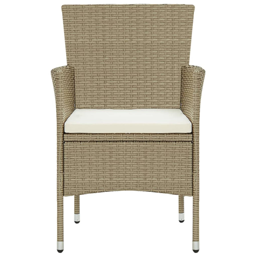 -Delige Tuinset Poly Rattan 250 cm tafellengte Beige