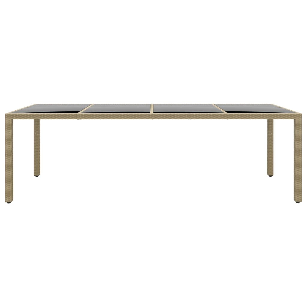 -Delige Tuinset Poly Rattan 250 cm tafellengte Beige