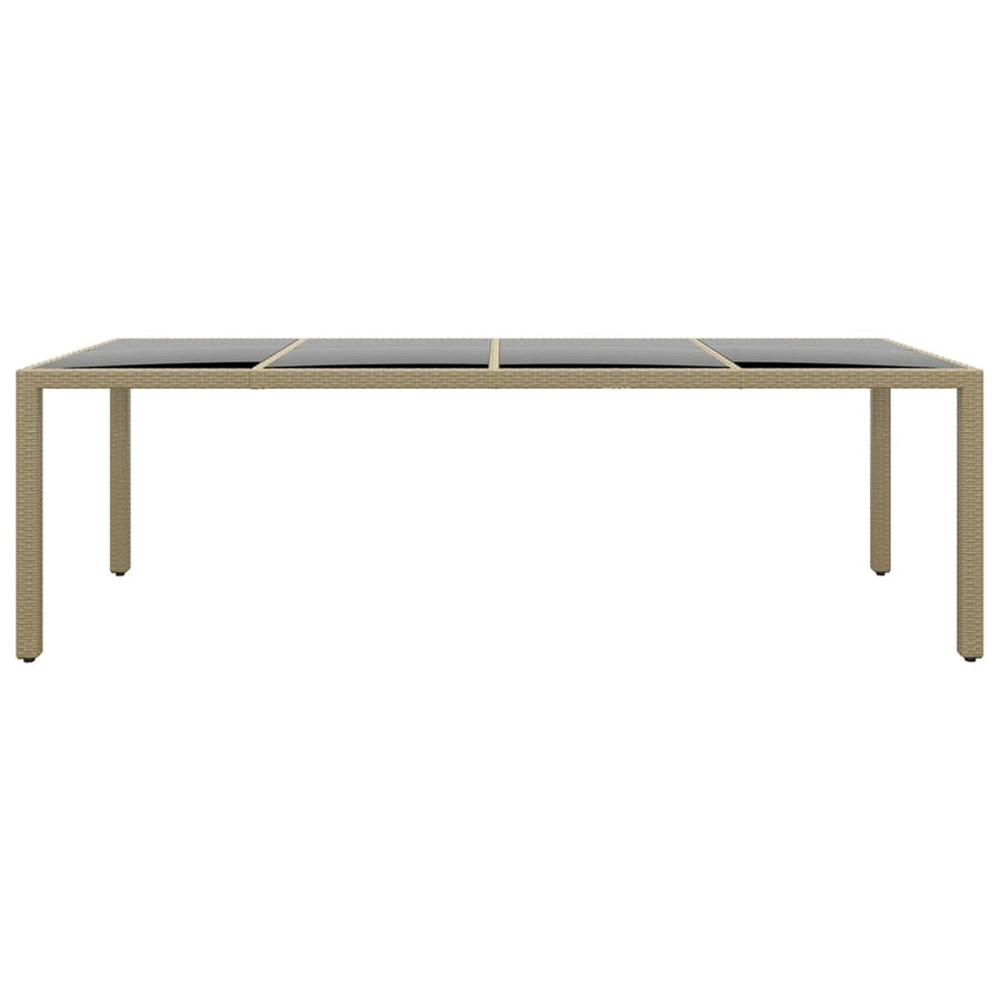 -Delige Tuinset Poly Rattan 250 cm tafellengte Beige