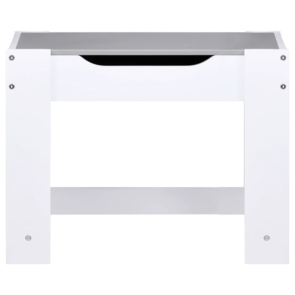 Kindertafel Met 2 Stoelen Mdf Wit
