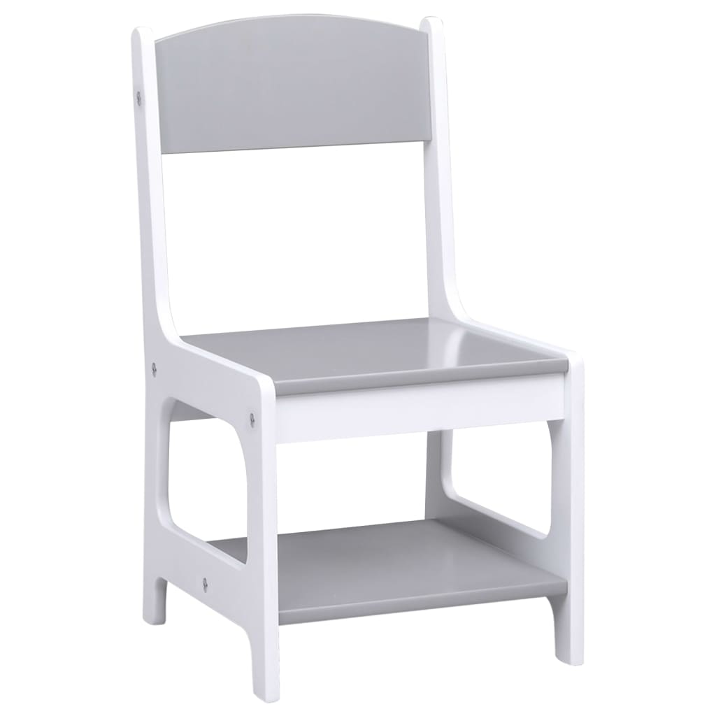 Kindertafel Met 2 Stoelen Mdf Wit
