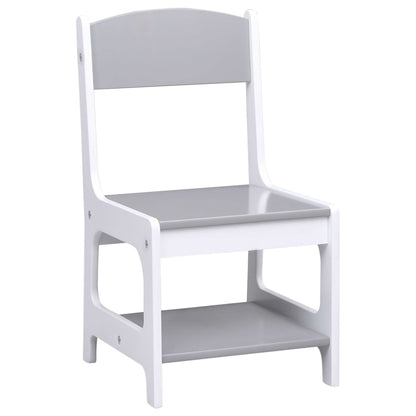 Kindertafel Met 2 Stoelen Mdf Wit