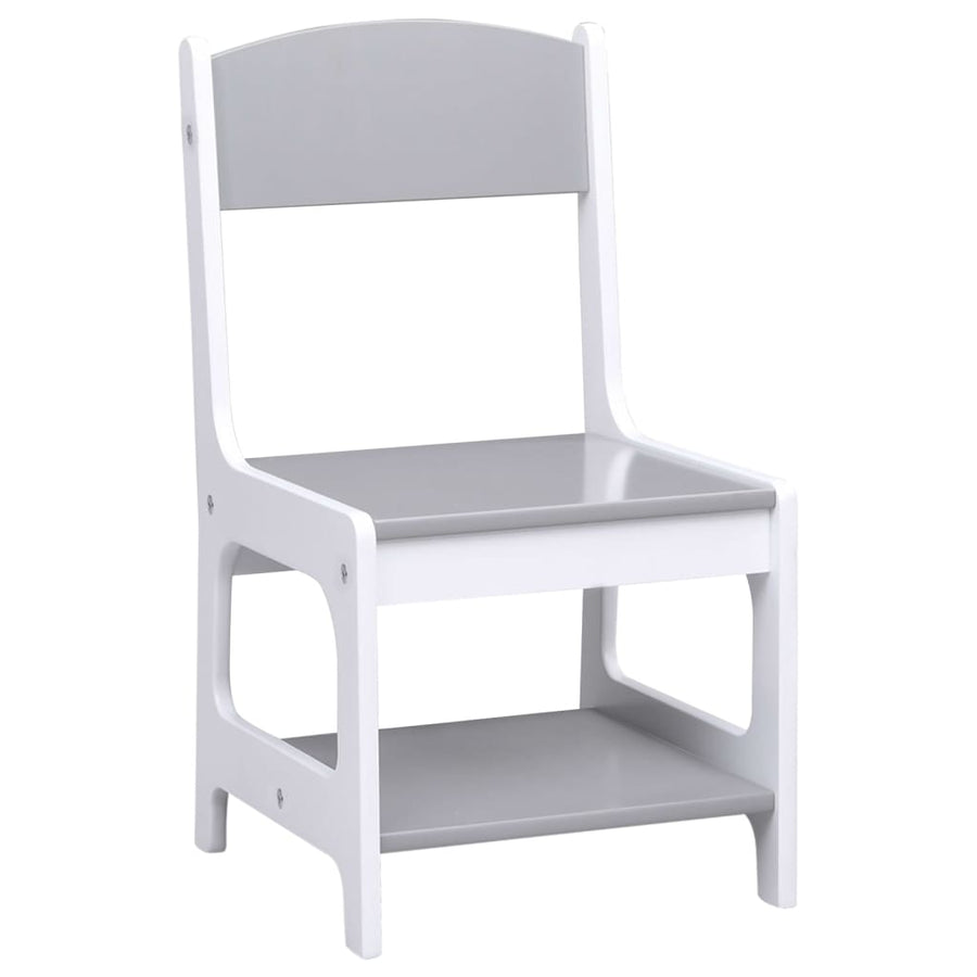 Kindertafel Met 2 Stoelen Mdf Wit